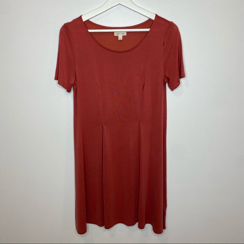 Silence + Noise | Urban Outfitters Muted Red Tee Shirt Dress